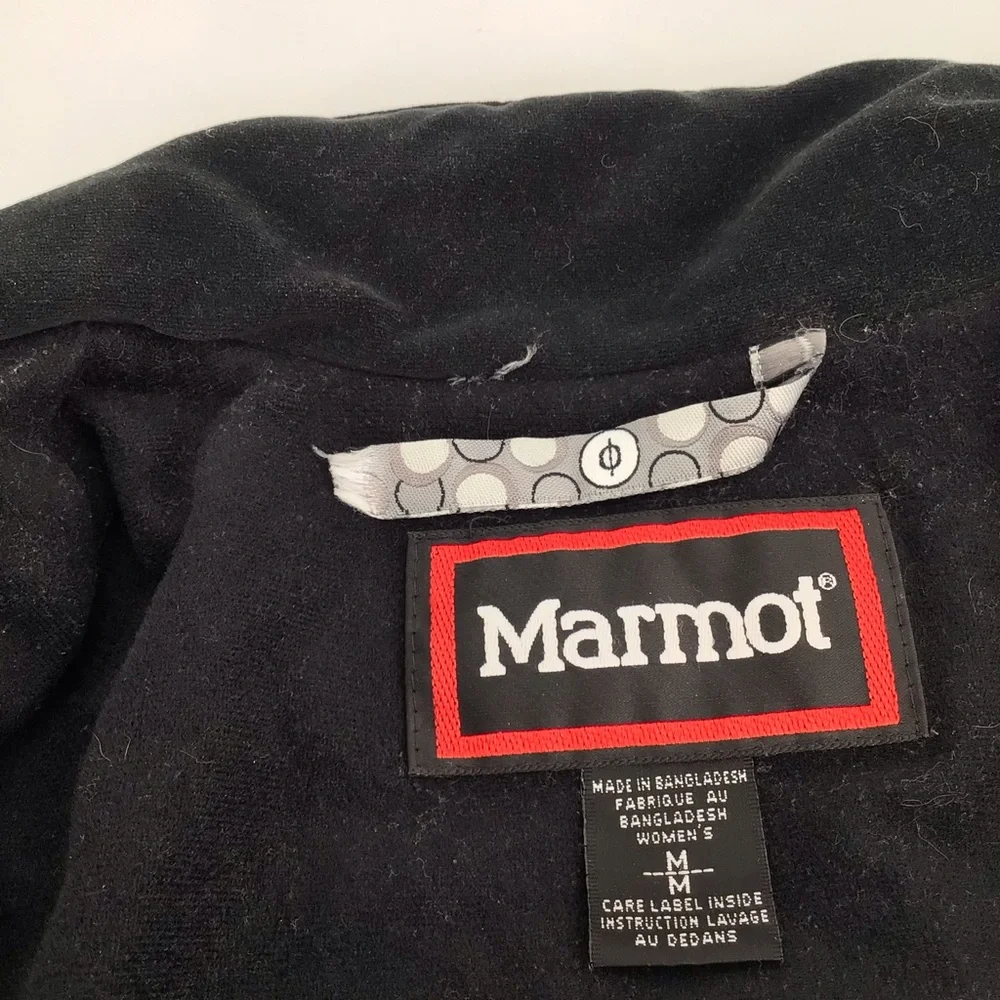 Marmot Women's PrimaLoft Black Quilted Full Zip Long Sleeve Jacket Size Medium - Picture 3 of 16